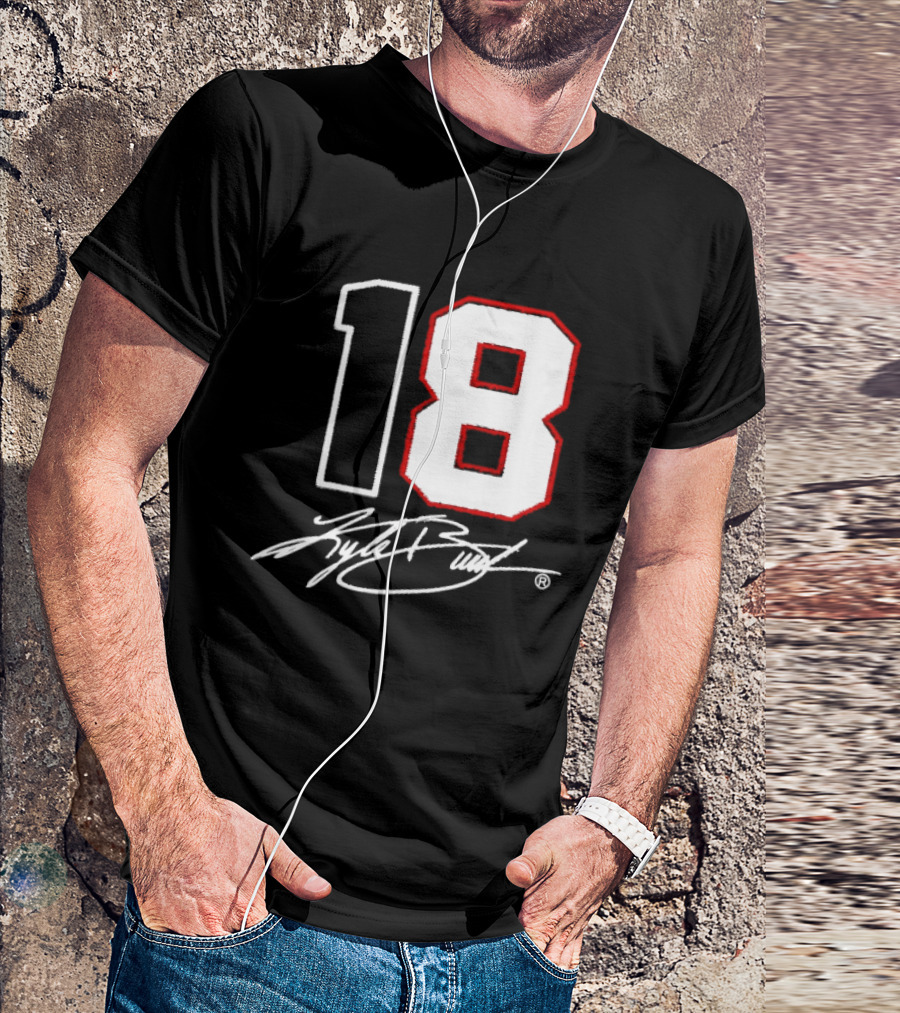 Denny Hamlin Kyle Busch 18 NASCAR Cup Series Racing Signature T-Shirt