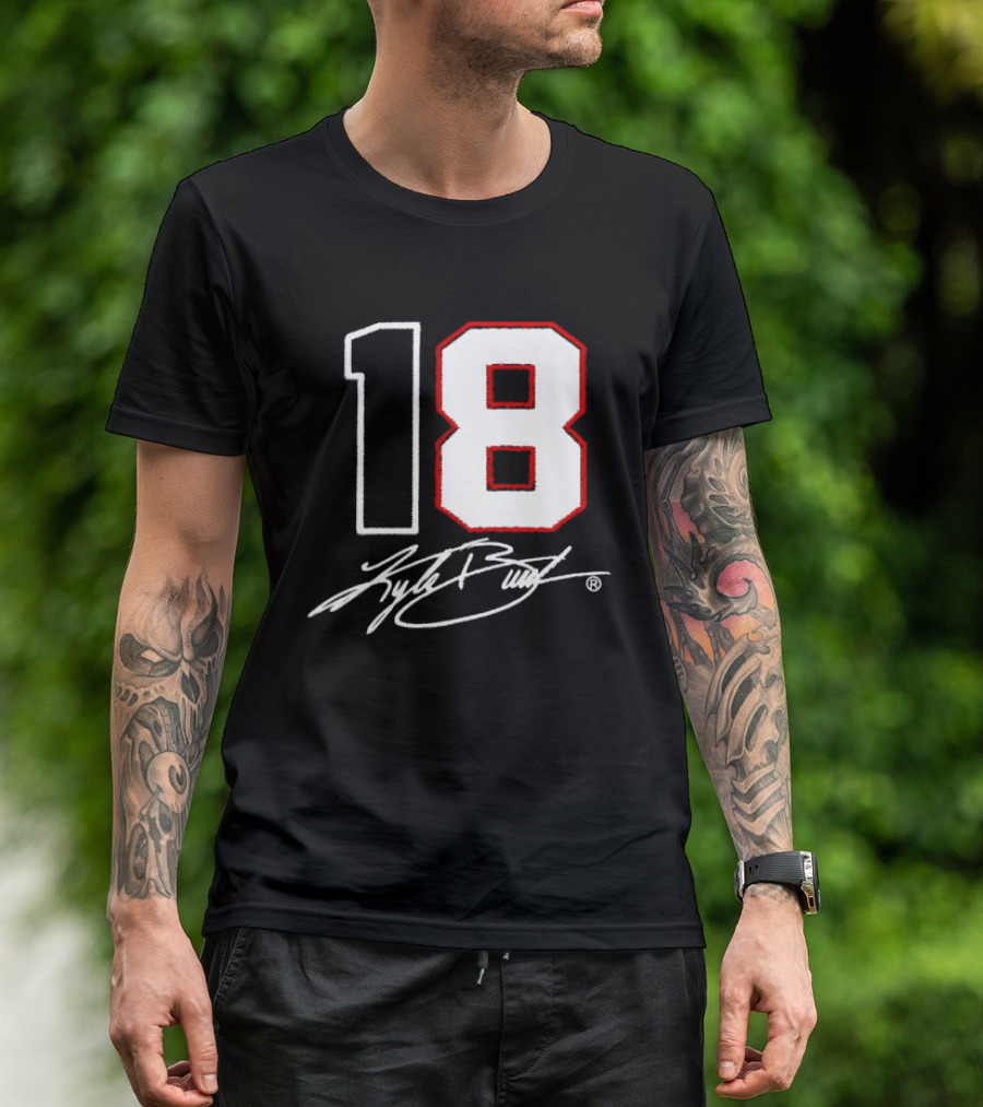 Denny Hamlin Kyle Busch 18 NASCAR Cup Series Racing Signature T-Shirt