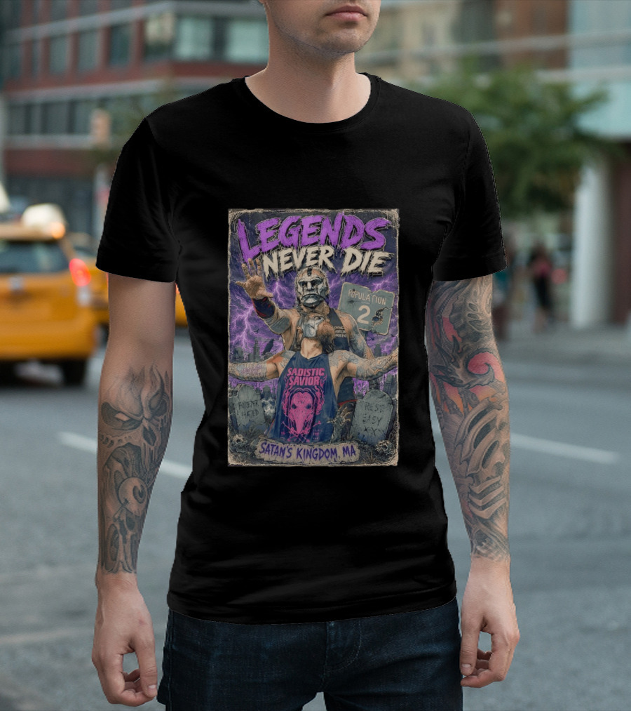 Legends Never Die Sadistic Savior Satan's Kingdom MA Penta El Zero Miedo T-Shirt