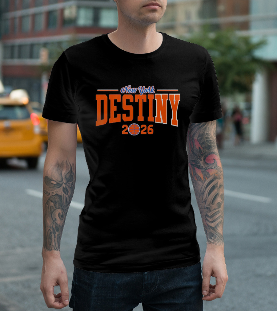 New York Destiny 2026 Basketball Orange T-Shirt