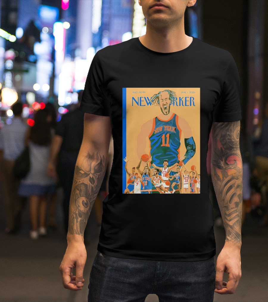 New York Knicks The New Yorker June 2026 Cover T-Shirt