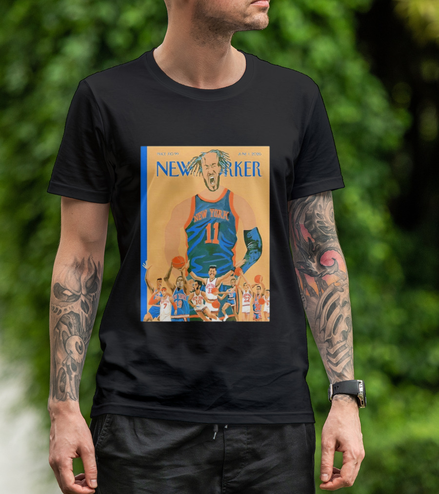 New York Knicks The New Yorker June 2026 Cover T-Shirt