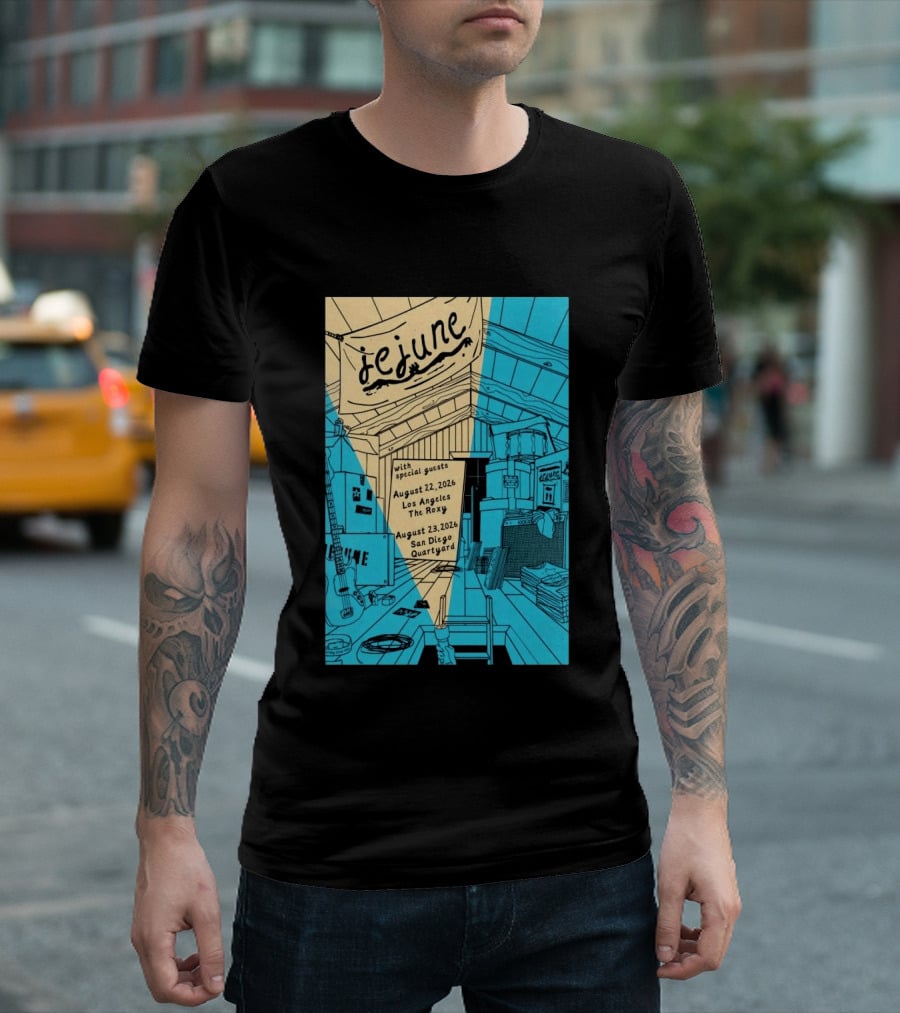 Jejune August 22 2026 Los Angeles The Roxy With Special Guests T-Shirt