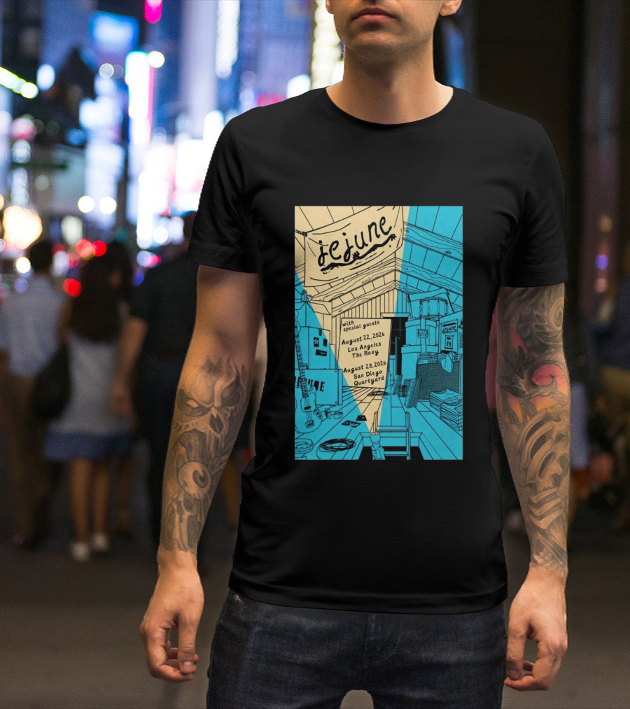 Jejune August 22 2026 Los Angeles The Roxy With Special Guests T-Shirt