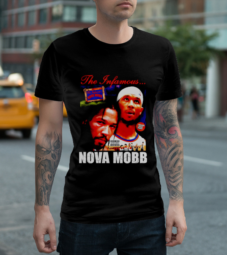 Josh Hart Jalen Brunson The Infamous Nova Mobb New York Knicks NBA 2026 T-Shirt