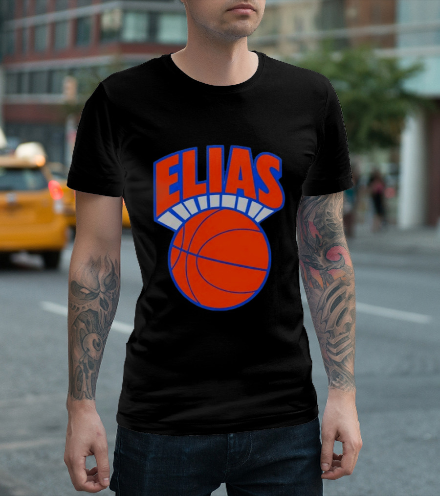 Elias Knickerbocker New York Knicks Basketball T-Shirt