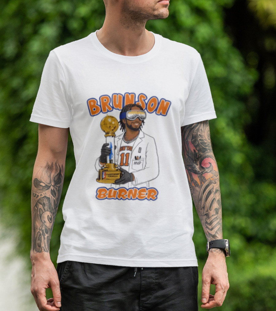 Brunson Burner Jalen Brunson New York Knicks Championship Formula T-Shirt
