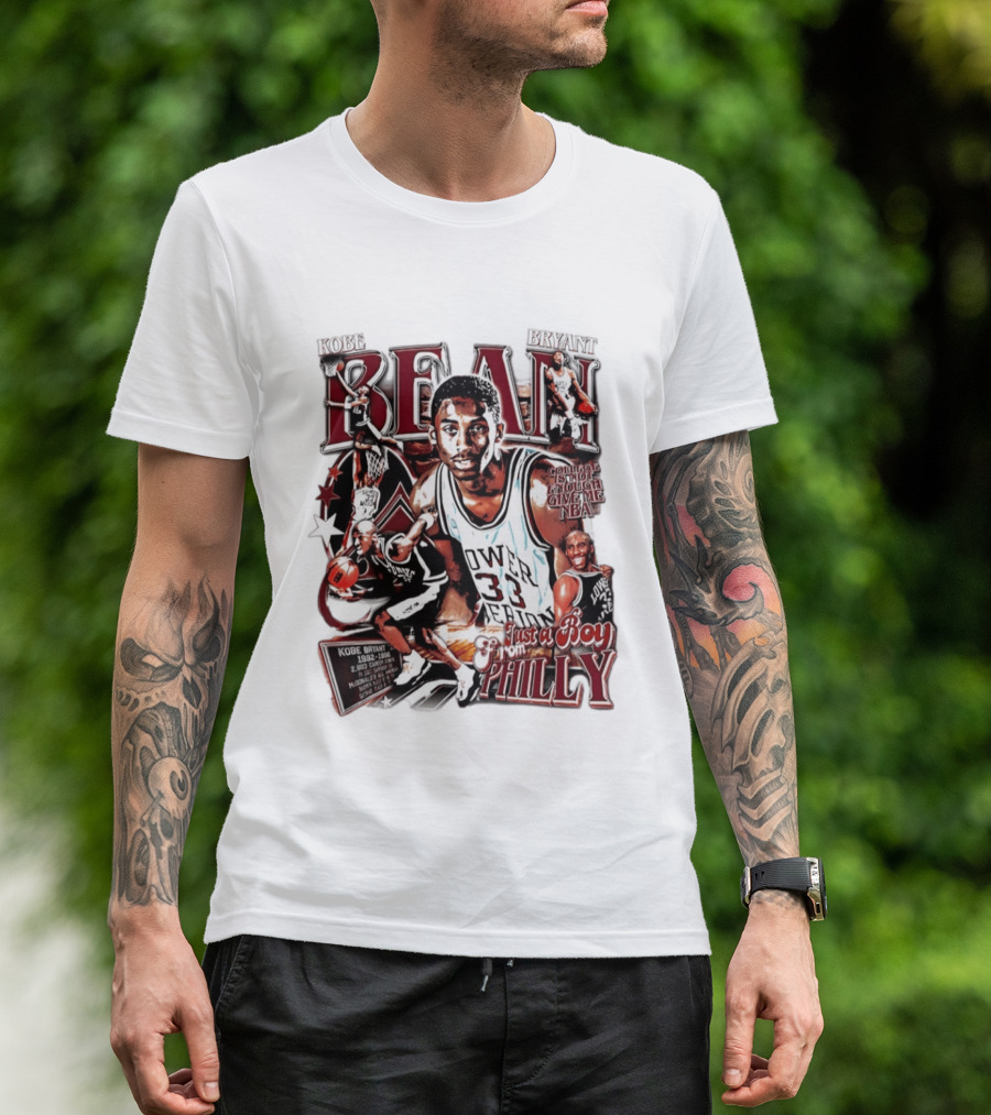 Kobe Bryant Bean Lower Merion High School Just A Boy From Philly 33 Jersey Basketball Legends T-Shirt