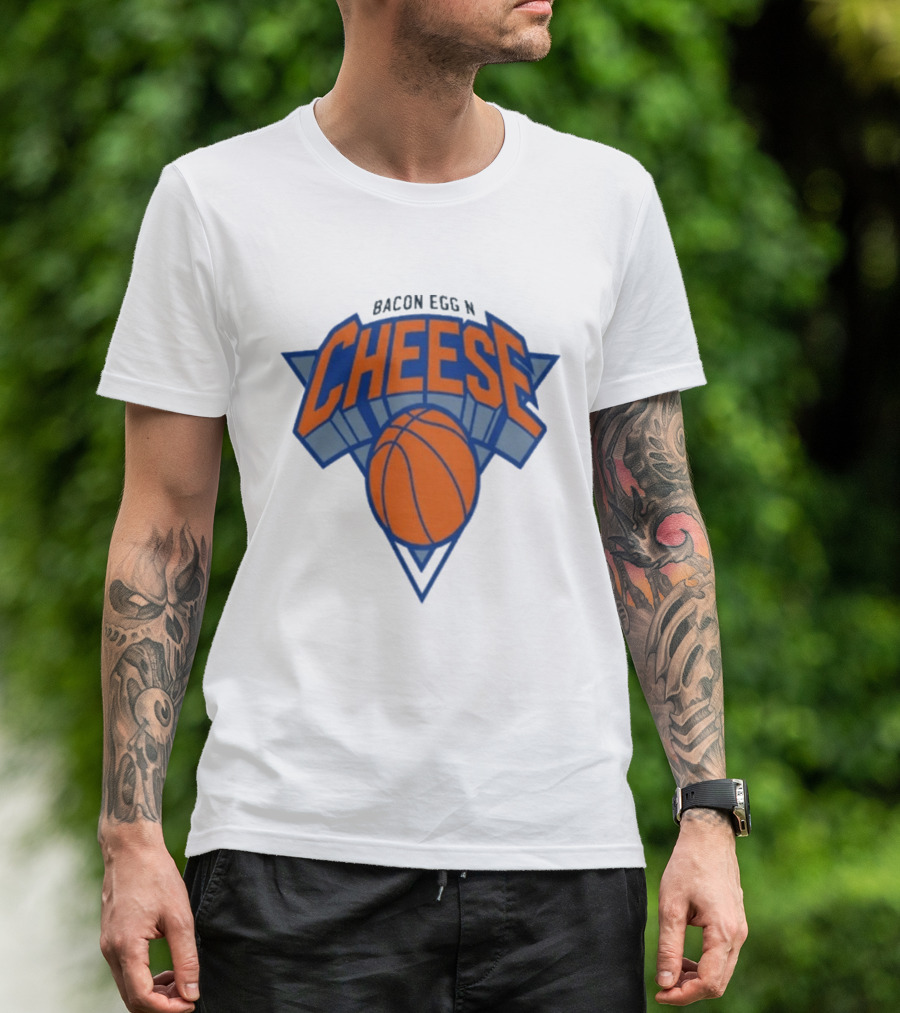 New York Knicks Bacon Egg N Cheese Basketball T-Shirt