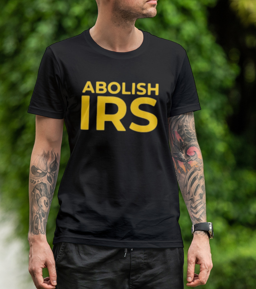 Abolish IRS Bold Yellow T-Shirt