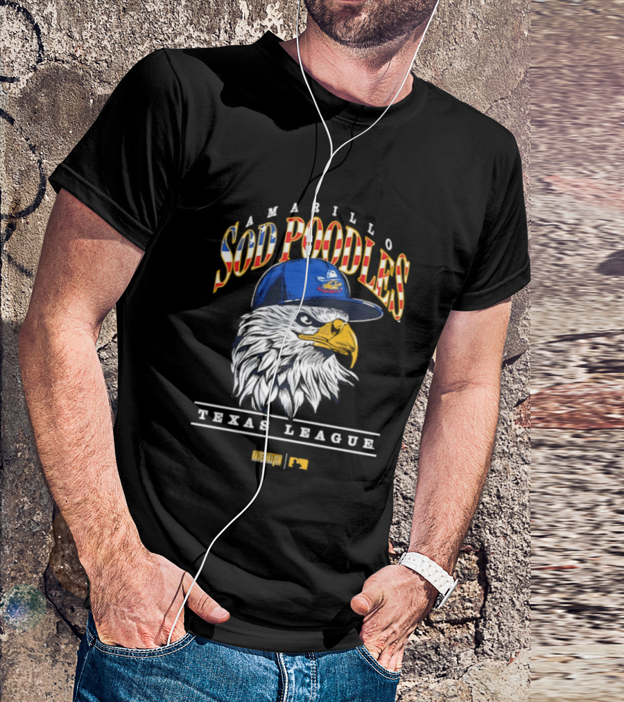 Amarillo Sod Poodles Eagle Texas League Baseballism T-Shirt