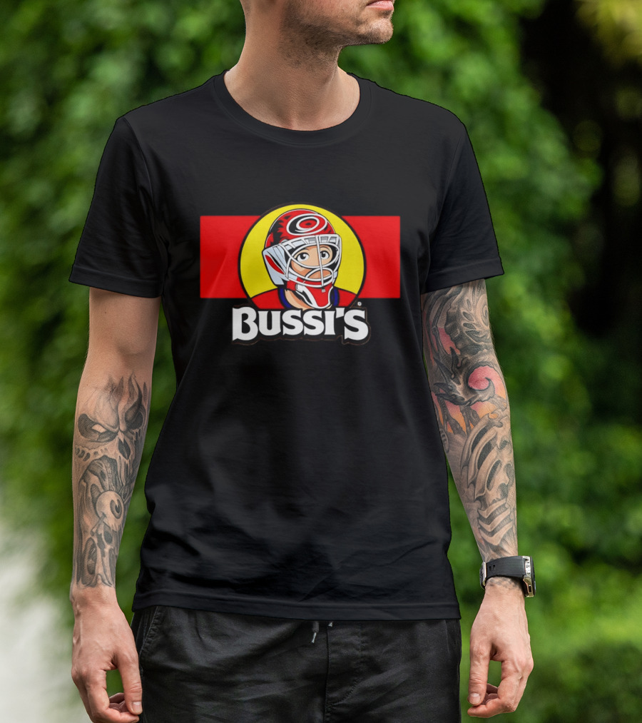 Brandon Bussi Carolina Hurricanes Goalie NHL Hockey 2026 T-Shirt