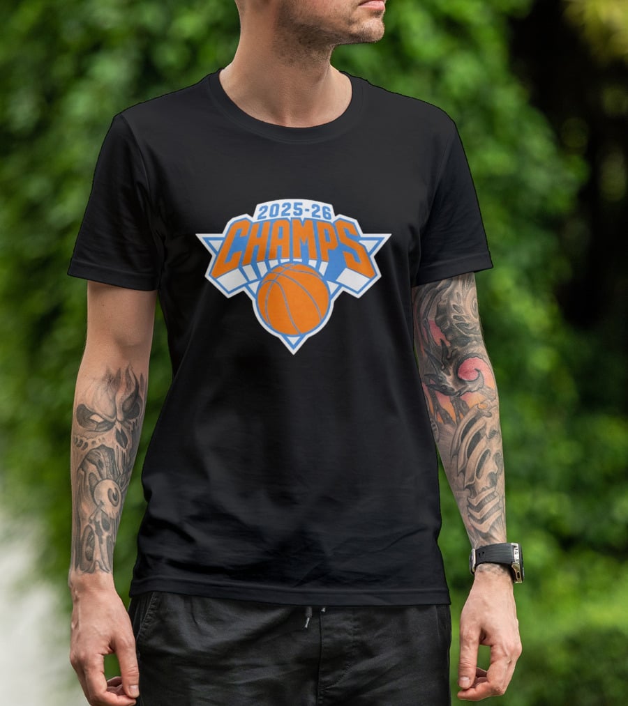 2025 26 Champs Basketball New York T-Shirt
