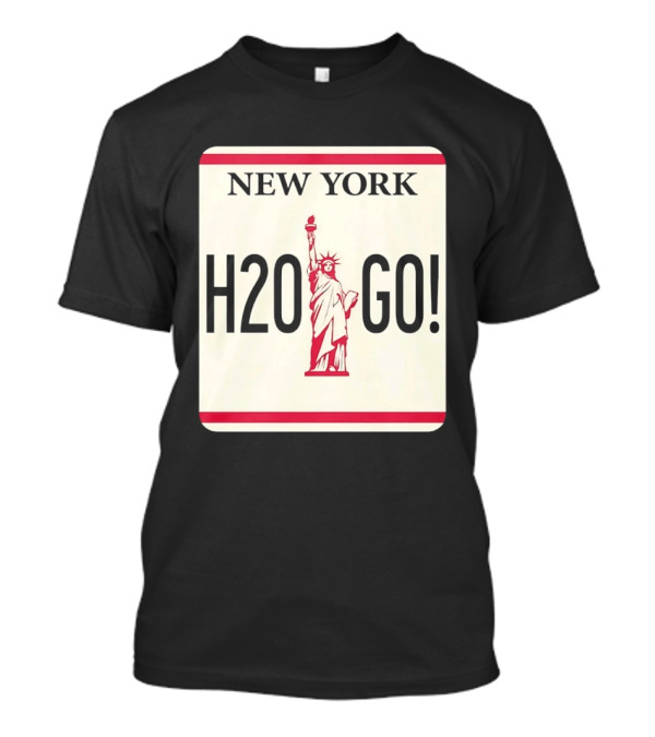 New York H2O Go License Plate Statue Of Liberty T-Shirt