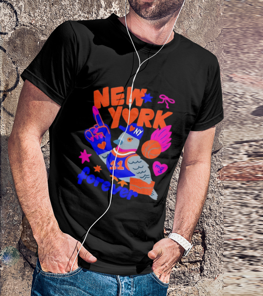 New York Knicks Jalen Brunson Pigeon Love Forever T-Shirt