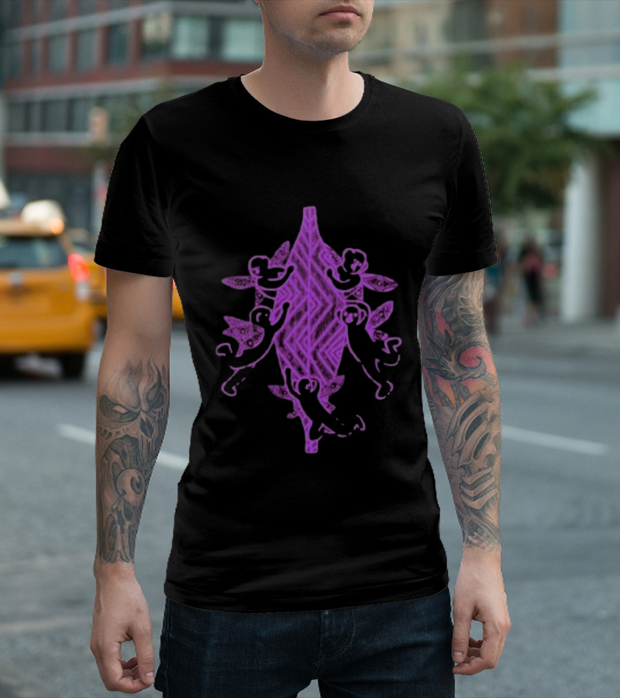 Gammin Threads Protect Trans Mob Purple Tribal T-Shirt