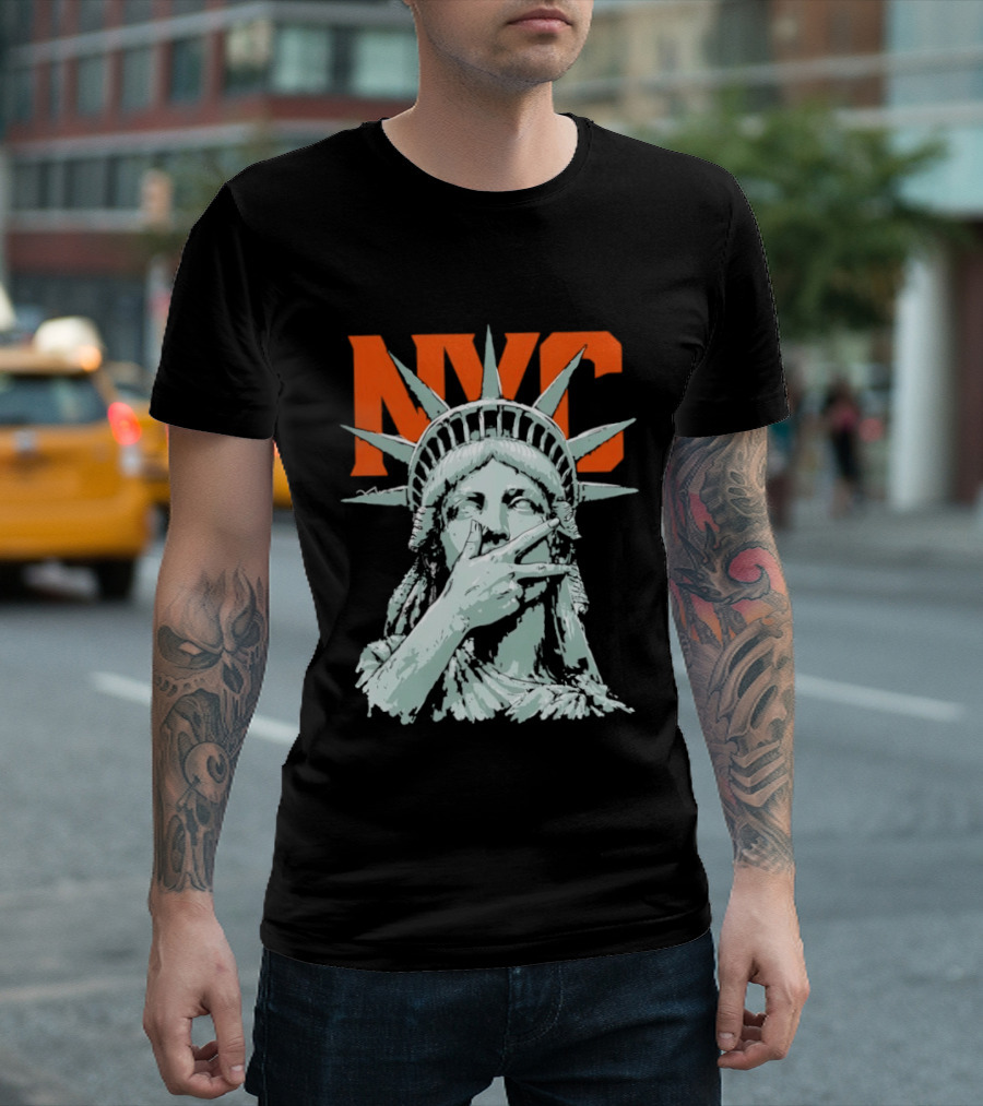 NYC Statue Of Liberty Meme 2026 World Champs T-Shirt