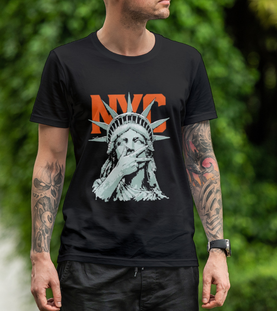 NYC Statue Of Liberty Meme 2026 World Champs T-Shirt