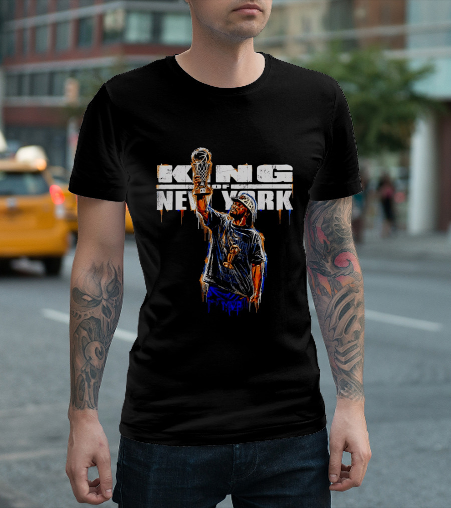 King Of New York Jalen Brunson MVP New York Knicks 2026 Paint T-Shirt