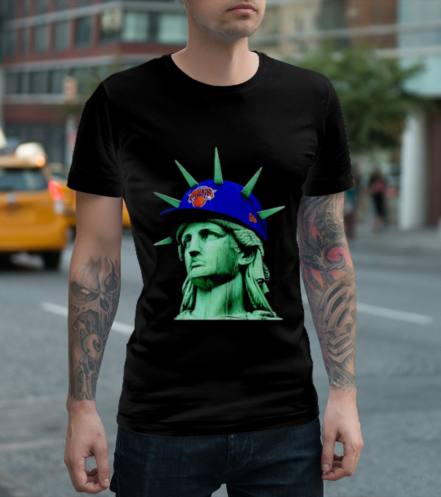 Statue Of Liberty New York Knicks Hat T-Shirt