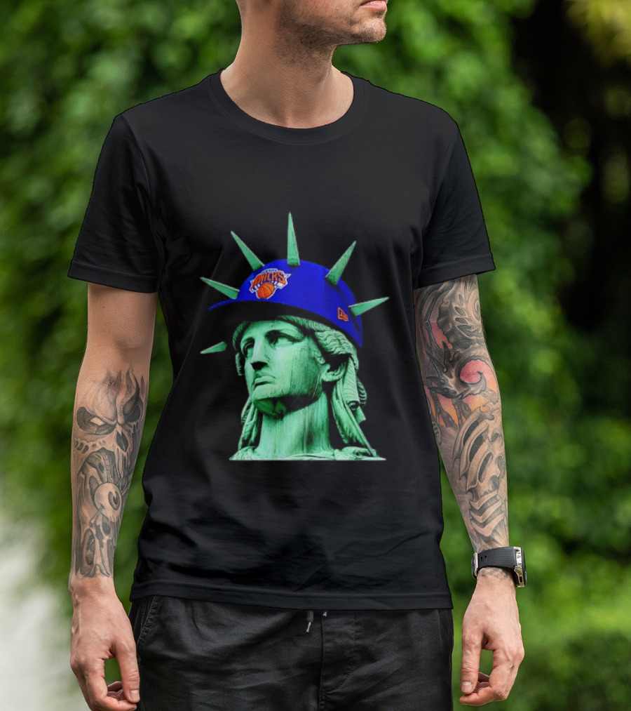 Statue Of Liberty New York Knicks Hat T-Shirt