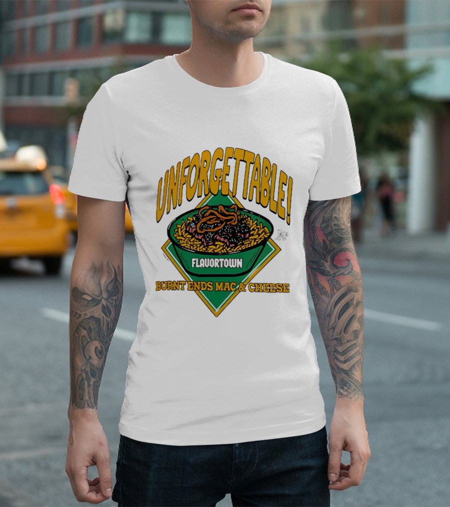 Unforgettable Flavortown Burnt Ends Mac & Cheese T-Shirt