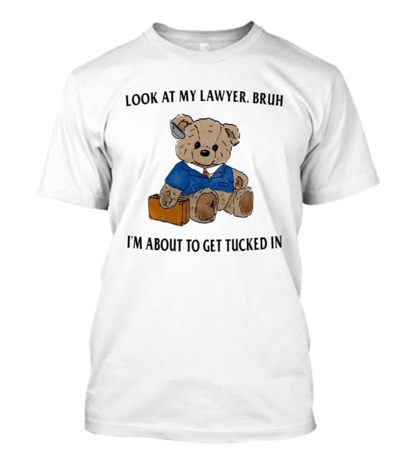 Bear Bracing For Bedtime With Lawyer Vibes T-Shirt