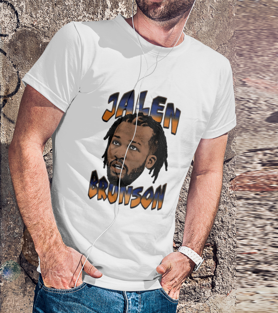 Jalen Brunson New York Knicks Player Big Face T-Shirt
