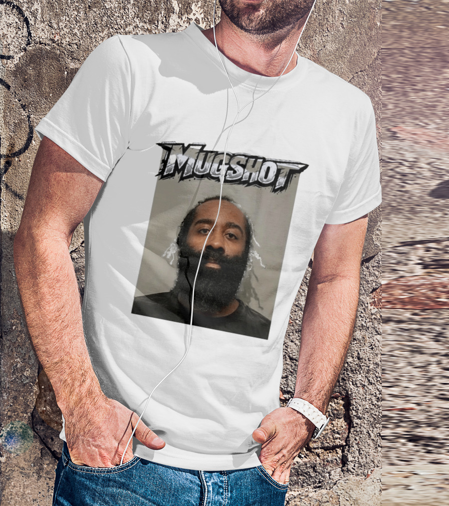 James Harden Shot Graphic Black And White T-Shirt