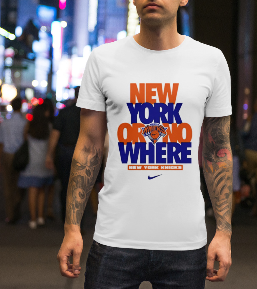 New York Or Nowhere New York Knicks 2026 AJ1 T-Shirt