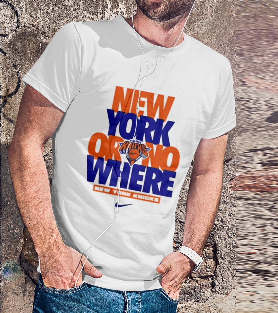 New York Or Nowhere New York Knicks 2026 AJ1 T-Shirt