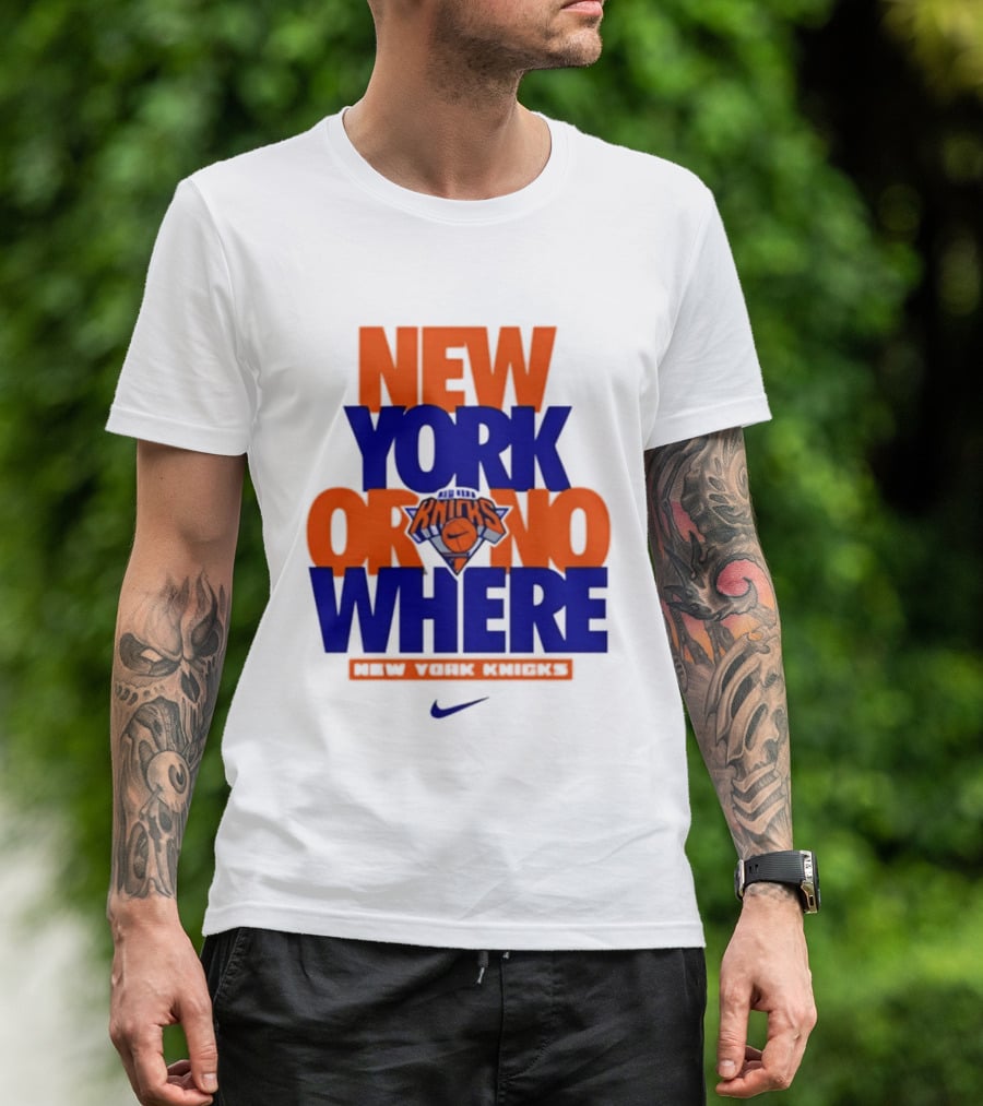 New York Or Nowhere New York Knicks 2026 AJ1 T-Shirt