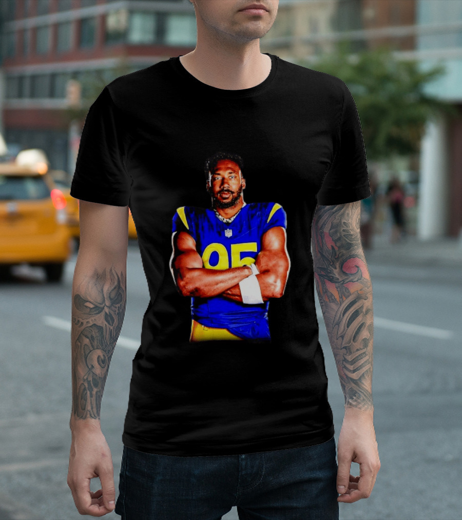 Myles Garrett 95 Los Angeles Rams Football Sports Fan T-Shirt