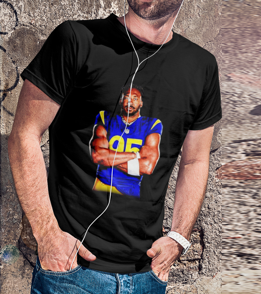 Myles Garrett 95 Los Angeles Rams Football Sports Fan T-Shirt