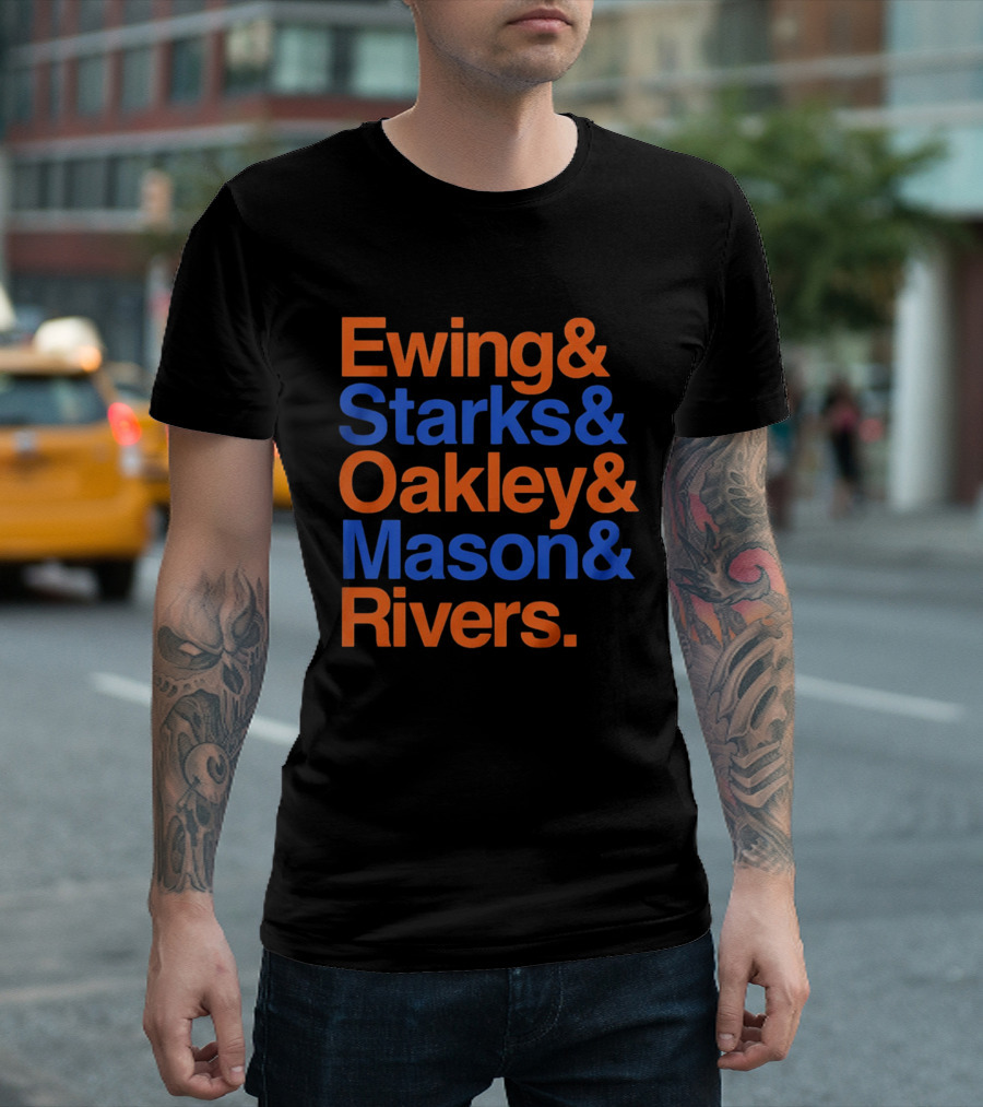 New York Knicks Ewing Starks Oakley Mason Rivers Legends T-Shirt