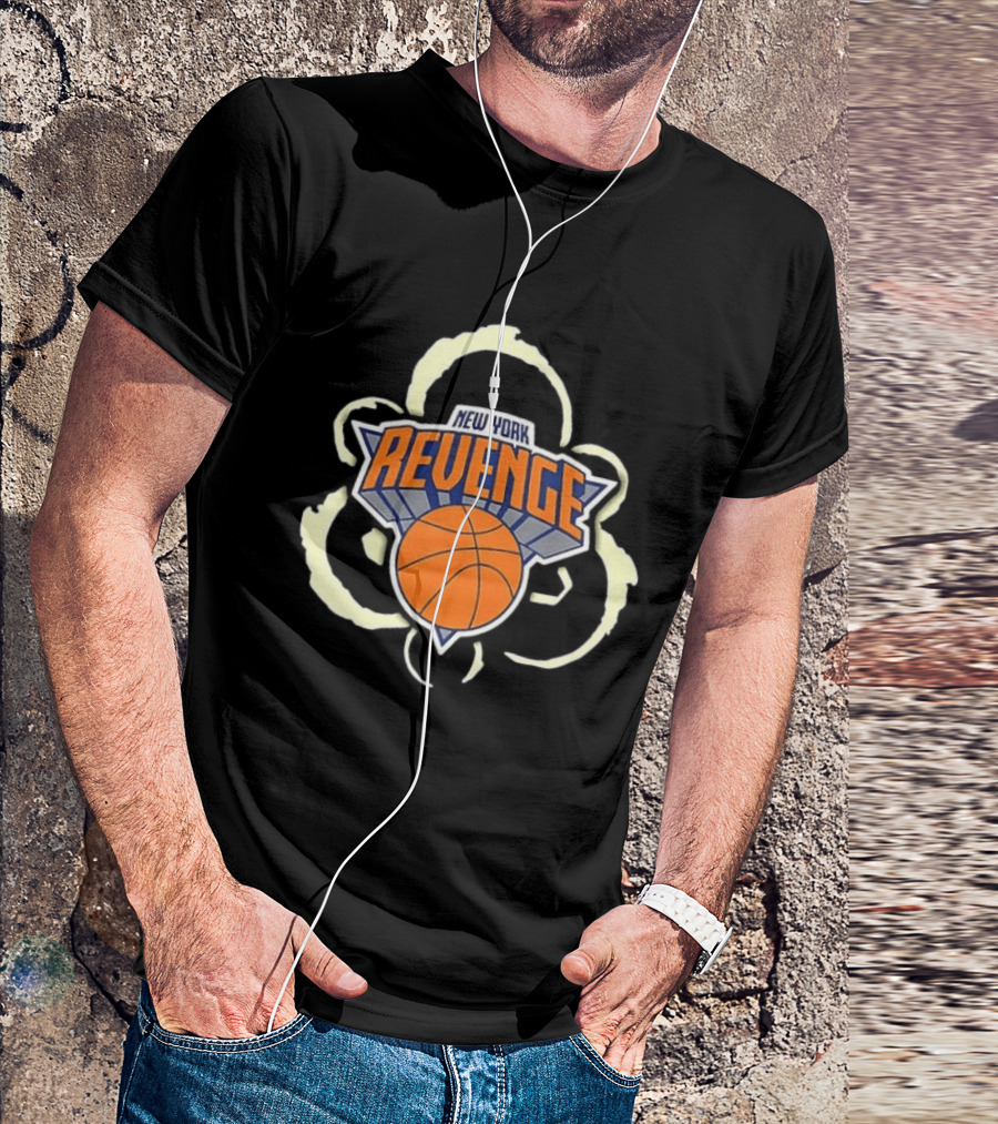 New York Knicks Patrick 33 Revenge Basketball Team 2 Sided T-Shirt