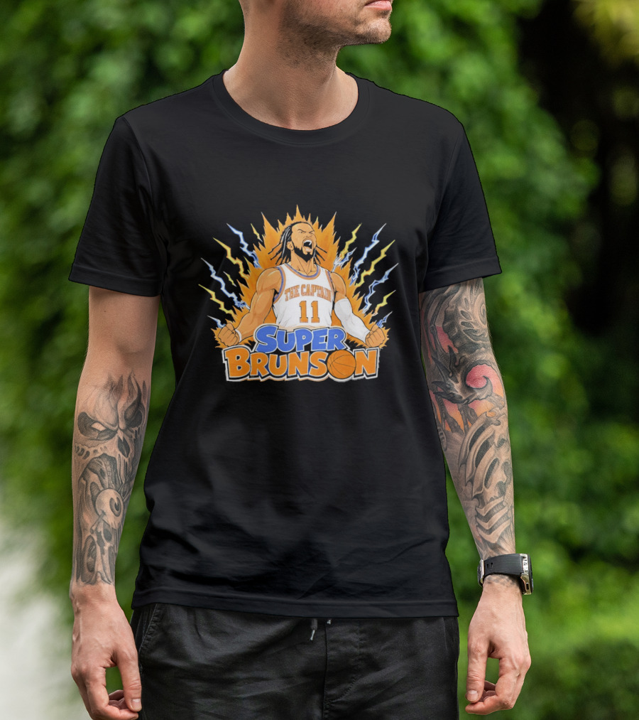 New York Knicks Super Brunson The Captain Son Goku T-Shirt
