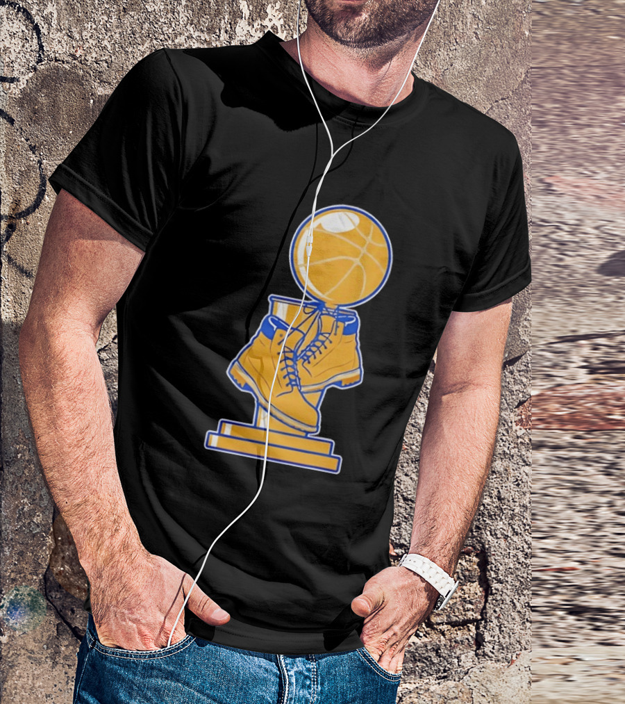 New York Basketball Trophy Golden Boots T-Shirt