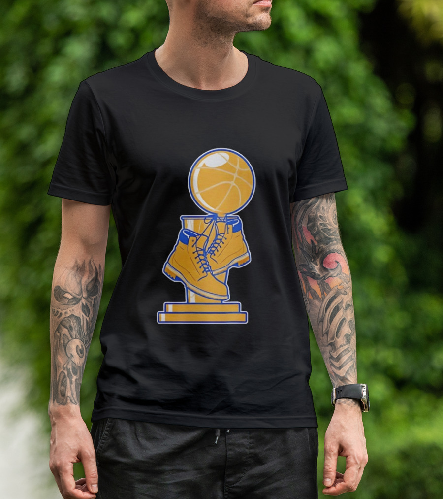 New York Basketball Trophy Golden Boots T-Shirt
