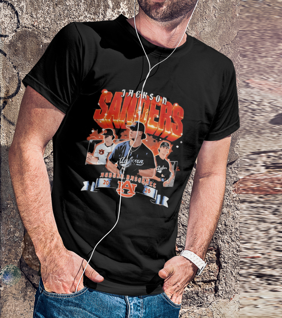 Jackson Sanders Auburn Baseball 2026 T-Shirt