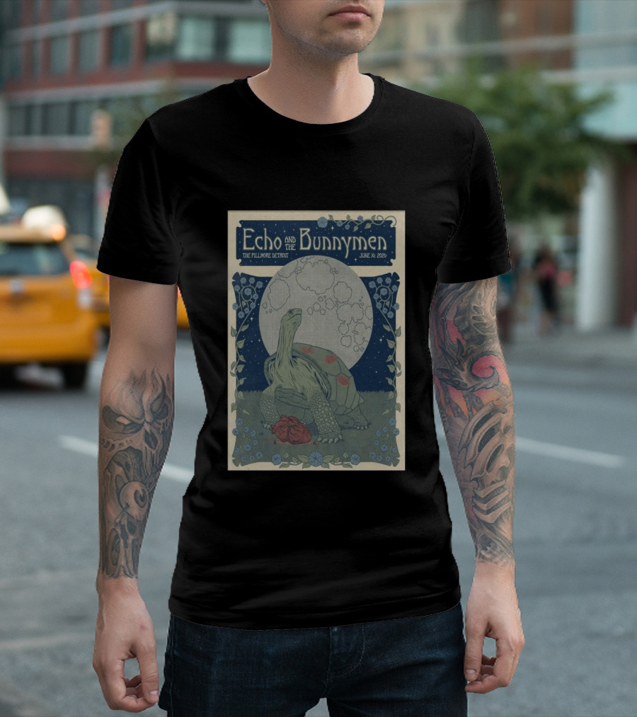 Echo And The Bunnymen The Fillmore Detroit June 16 2026 Turtle Moon T-Shirt