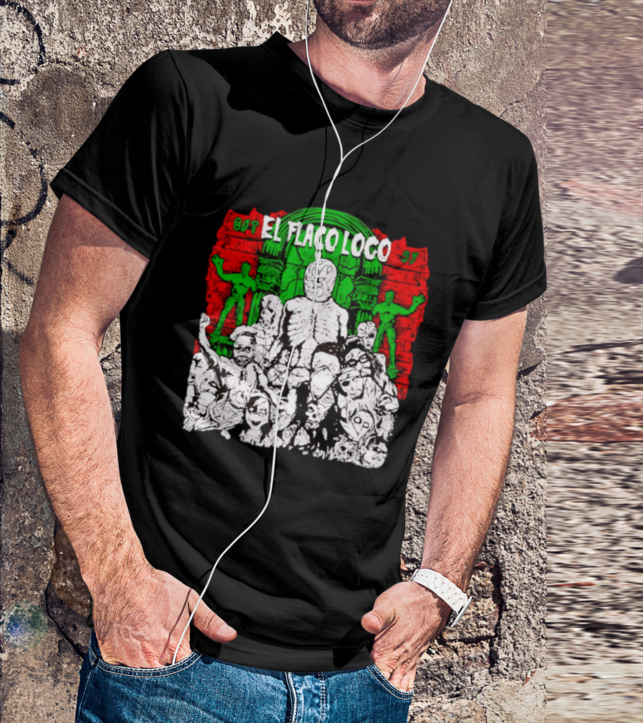 El Flaco Loco EST 97 Luchador Zombie Mashup T-Shirt