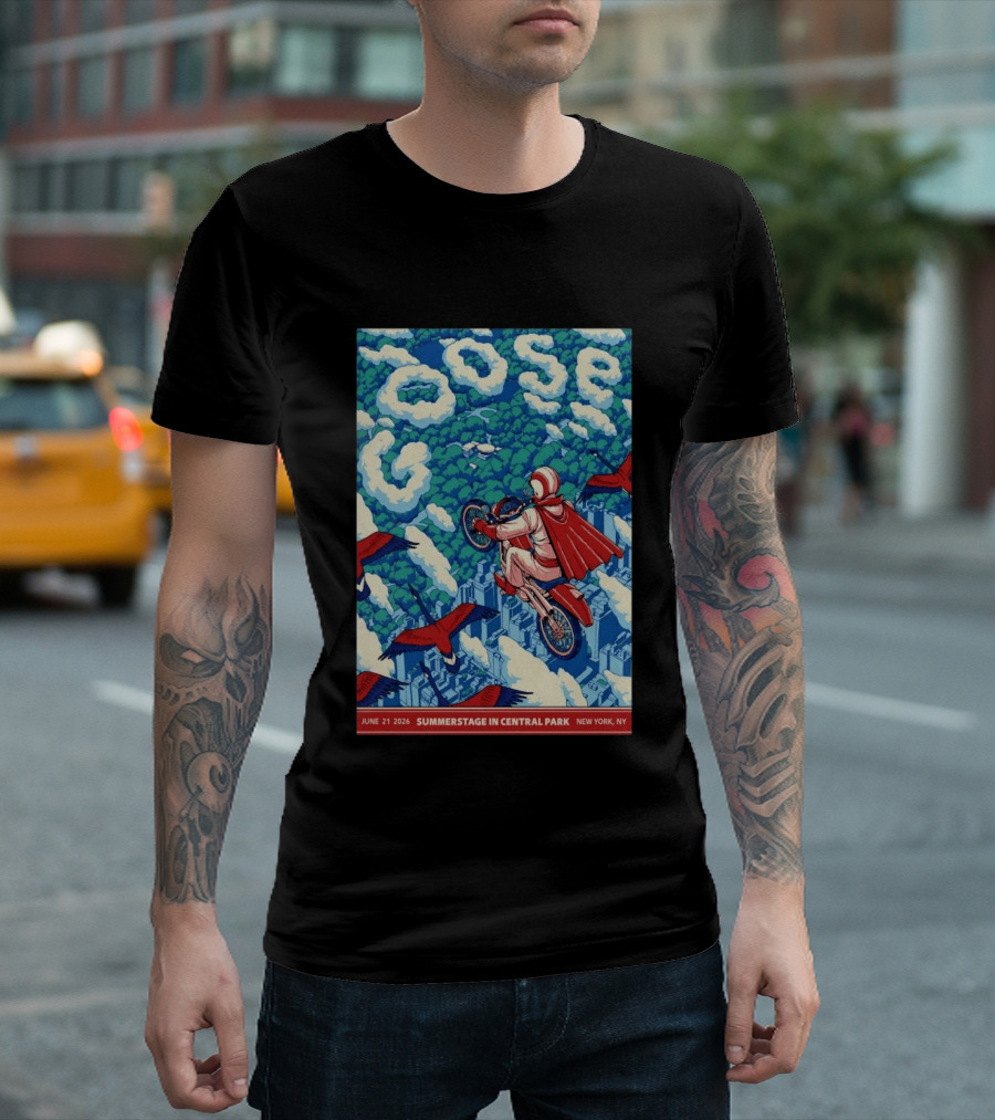 Goose Summerstage Central Park June 21 2026 New York NY T-Shirt