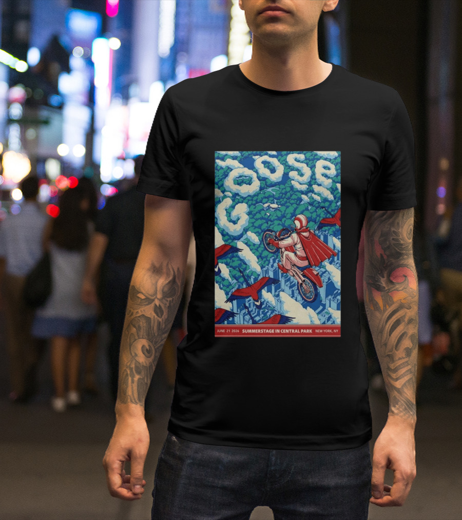 Goose Summerstage Central Park June 21 2026 New York NY T-Shirt