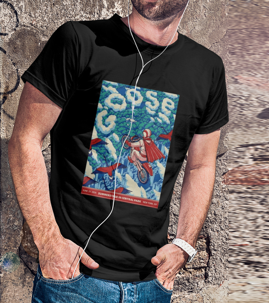 Goose Summerstage Central Park June 21 2026 New York NY T-Shirt