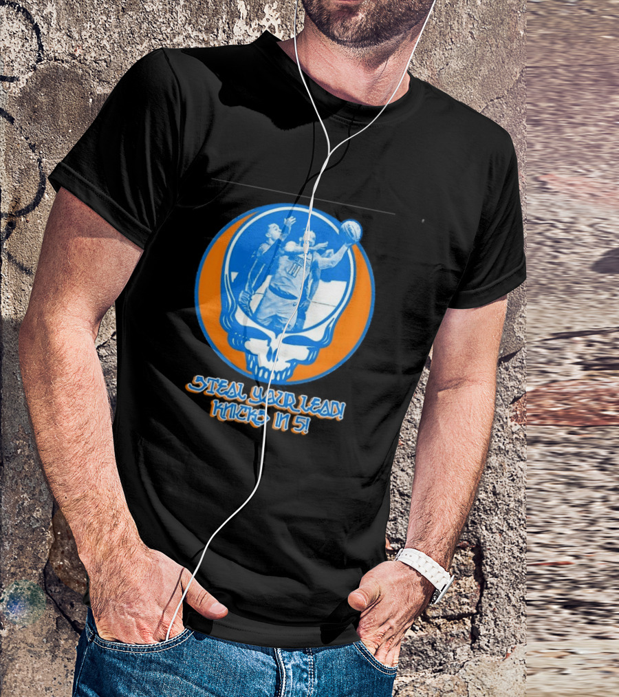 New York Knicks Jalen Brunson Steal Your Lead Knicks In 5 T-Shirt