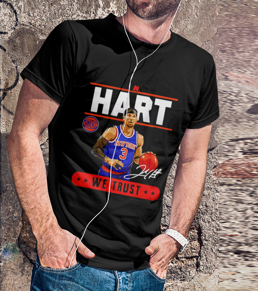 New York Knicks Josh Hart In Hart We Trust Basketball Player T-Shirt