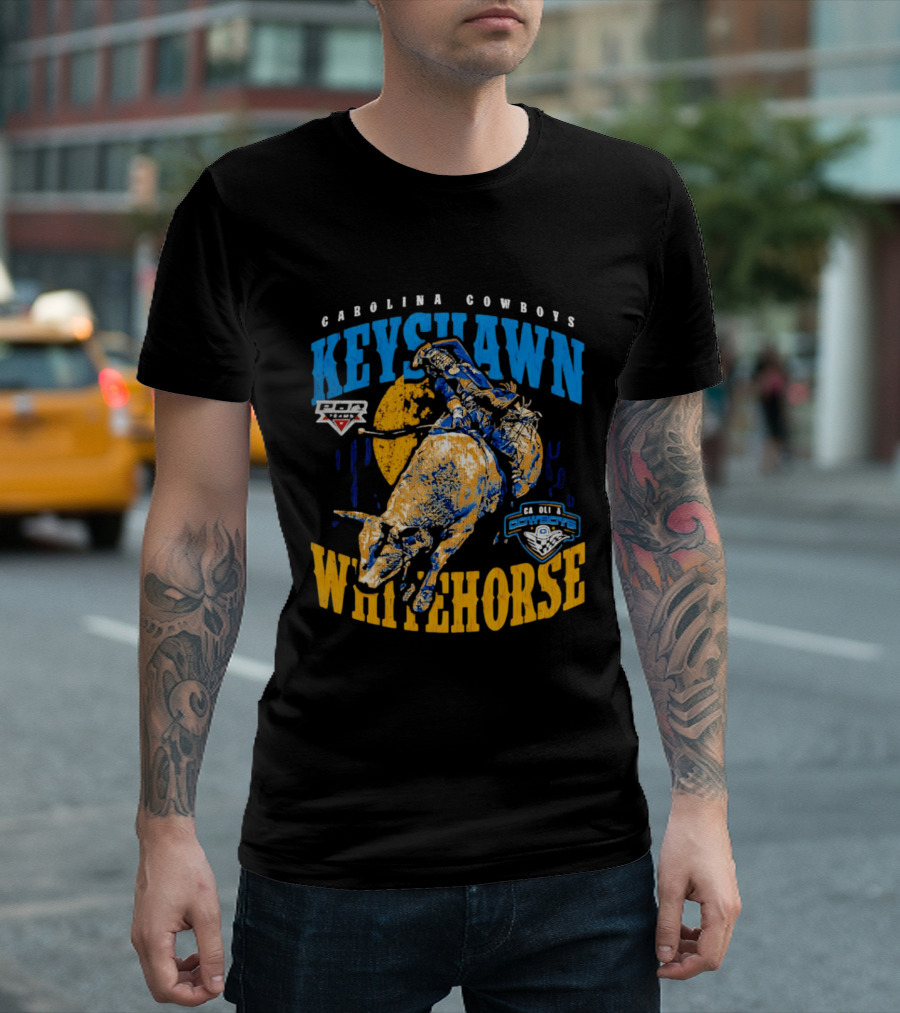 Carolina Cowboys Keyshawn Whitehorse PBR Bull Riding T-Shirt