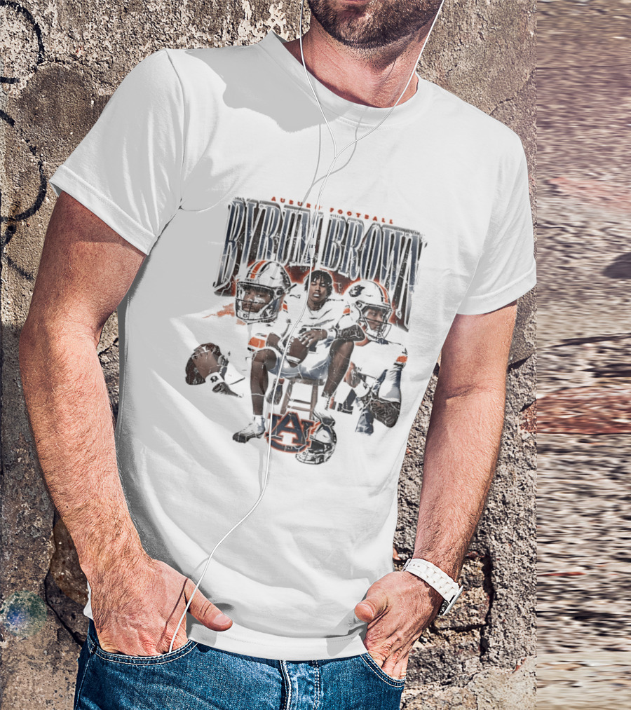 Auburn Football Byrum Brown Auburn Tigers Sports T-Shirt