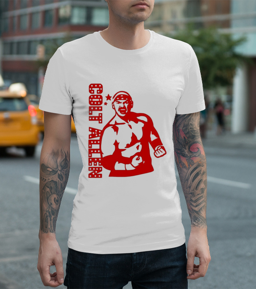 Bald Eagle Colt Allen Red Bold Star Striker T-Shirt